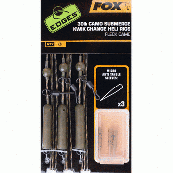 Fox Przypon Submerge Camo Leader Heli Rigs 30lb