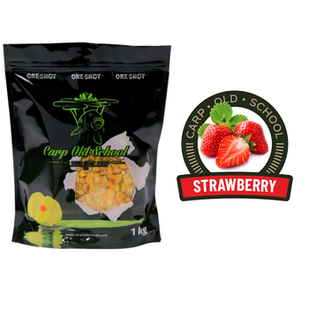 Carp Old School Kukurydza 1kg Truskawka