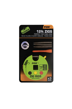 Fox Edges Przypony Zig Rig roz. 8 3ft 12lb