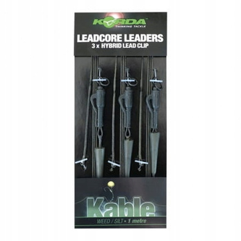 Korda Kable Leadcore Leader-Hybrid Lead Clip Weed/Silt