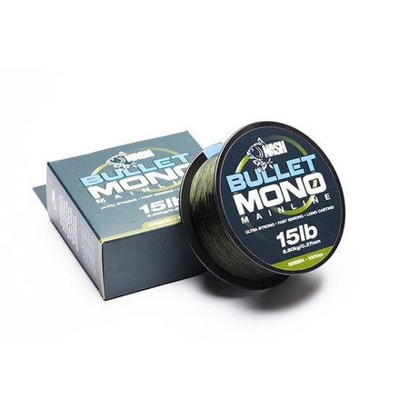 Nash Żyłka BULLET MONO 0,37mm 1000m Green