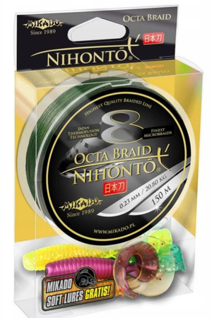 Mikado plecionka NIHONTO OCTA BRAID 0,30mm 150m Zielona