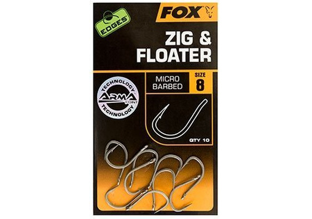 FOX Edges Haczyki Zig &amp; Floater roz. 6