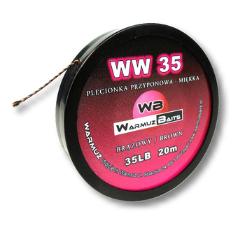 Warmuz Baits Plecionka WW35 brązowa 35lb 20m