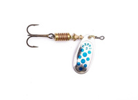 MEPPS Błystka obrotowa Comet Decore srebrny/niebieski kropki 3/6,5g