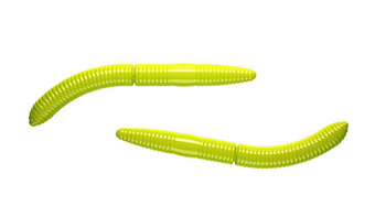 Libra Lures Guma 6,5cm Fatty D'Worm 65 - 027 Apple Green - bez zapachu