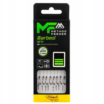 Mikado Przypon MF14 bagnet zadzior r.6 plecionka 0.16mm 10cm 8szt.