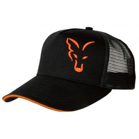 Fox Czapka z daszkiem Black/Orange Trucker Cap