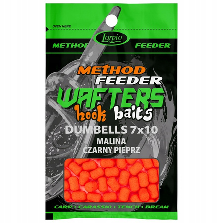 Lorpio  Dumbells Wafters 7 x 10 mm Malina Czarny pieprz 15g
