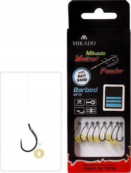 Mikado PRZYPON METHOD FEEDER z gumką  Hak nr 10 Żyłka: 0.20mm 10cm