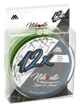 Mikado plecionka NIHONTO SUPER X-BRAID 12X ZIELONA 150m 0,16mm