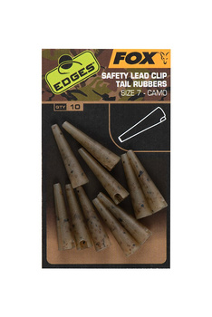 Fox EDGES Camo Safety Lead Clip Tail Rubbers roz. 7