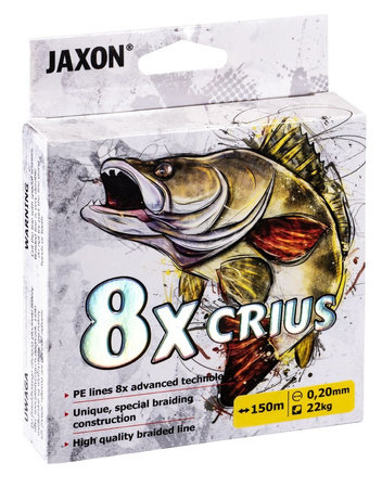 Jaxon Plecionka 8X Crius 0,18mm 150m Fluo