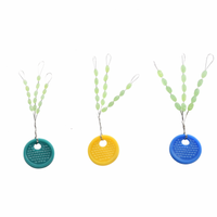 Genlog Stopery Fluo Green Silicon Oval LGR 5mm