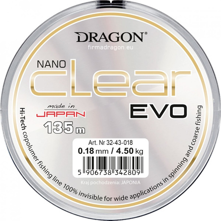Dragon Żyłka NANO CLEAR EVO 30m 0,25mm