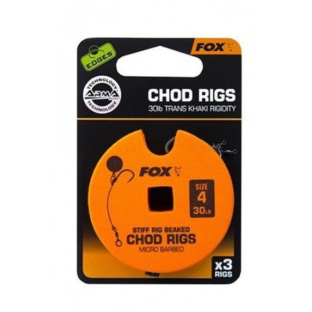 FOX Edges Przypon Chod Rig Trans Khaki r.6 25lb