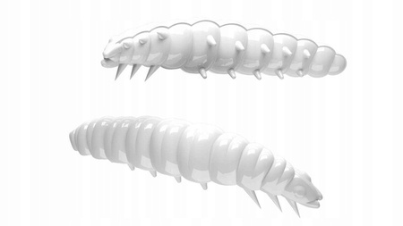 Libra Lures Guma Larva 35 - 001 White - Cheese