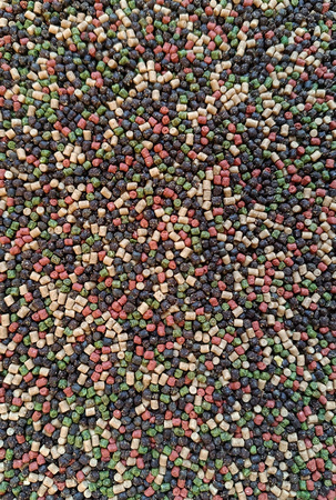 Feeder Bait Pellet 2mm 800g Halibut Green & Black & Red