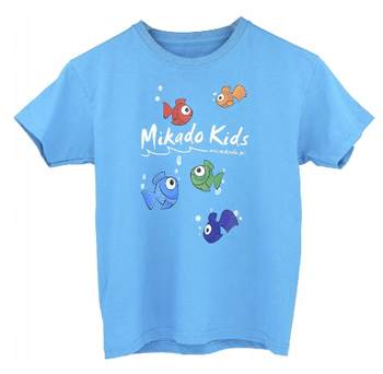 Mikado Koszulka T-shirt Kids Niebieska 128