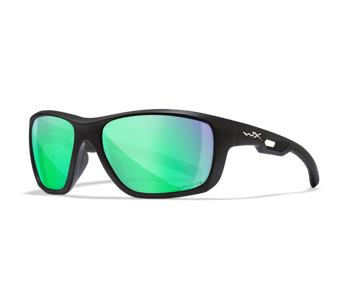 Wiley X Okulary WX ASPECT Captivate Polarized Green Mirror Matte Black Frame ACASP17