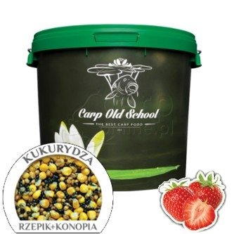 Carp Old School Mix ziaren 14kg Truskawka
