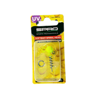 Spro Główka jigowa wkręcana 7g UV Yellow Spiral Head