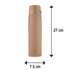Zojirushi Kubek Termiczny  Stalowy 720ml Beżowy Japoński