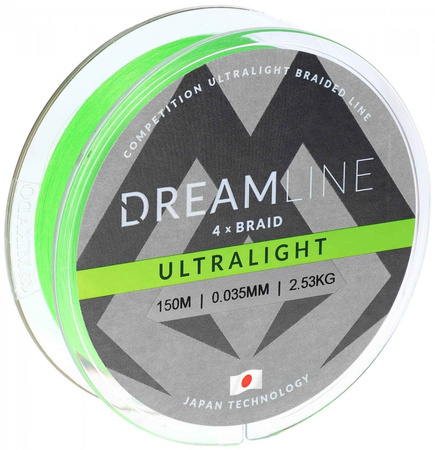 Mikado Plecionka Dreamline Ultralight 0,047mm 150m Fluo Green