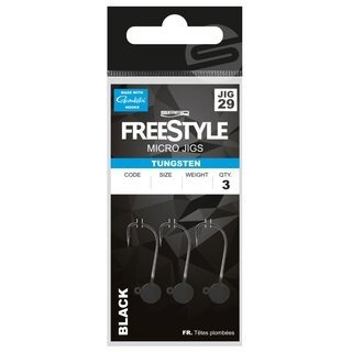 Spro Freestyle Tungsten Micro Jig29 Black 1,8g #4