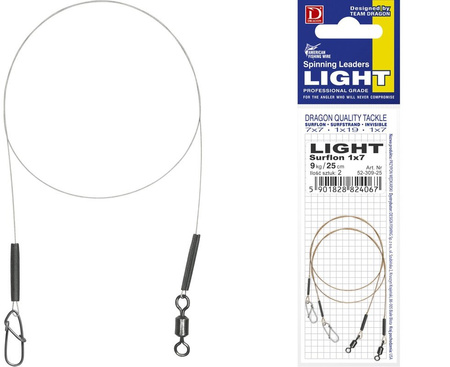 Dragon Przypon LIGHT SURFLON 1x19 3kg 25cm