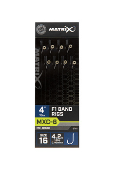 Matrix Przypon MXC-6 4” F1 Band Rigs roz. 16 0.145mm 1.9kg