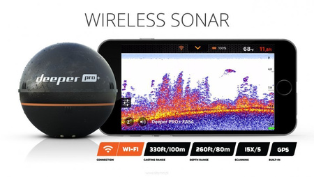 Deeper Echosonda Smart Sonar PRO+ Plus WiFi GPS