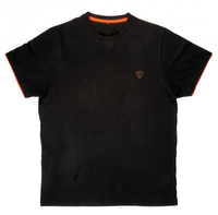 Fox Koszulka Bawełniana BLACK ORANGE BRUSHED COTTON T-SHIRT M