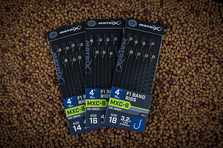 Matrix Przypon MXC-6 4” F1 Band Rigs roz. 16 0.145mm 1.9kg