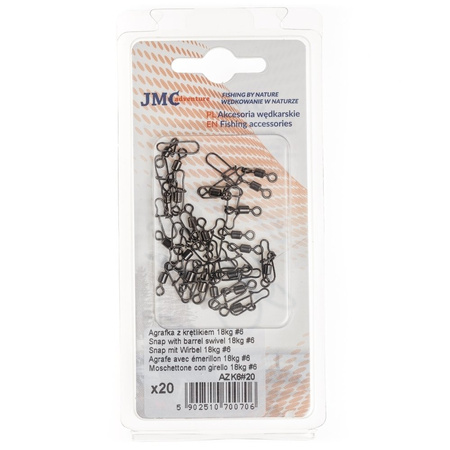 JMC Adventure Agrafka z krętlikiem 25kg #5 20szt