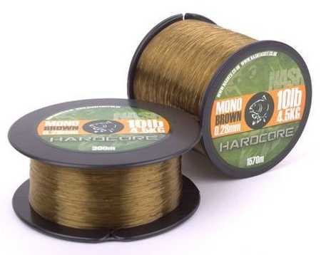 Nash żyłka Hardcore Mono Brown 15lb 0,35mm 1005m