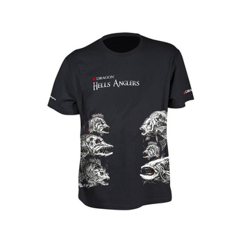 Dragon Koszulka T-shirt HELLS ANGLERS Mix Czarna S