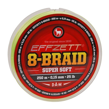 DAM EFFZETT Plecionka 8-BRAID SUPER SOFT 0,15mm 125m