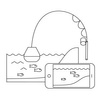 Deeper Echosonda Smart Sonar Fishfinder Start WiFi