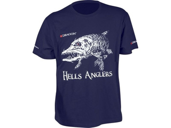 Dragon Koszulka T-shirt HELLS ANGLERS Szczupak Granatowa M