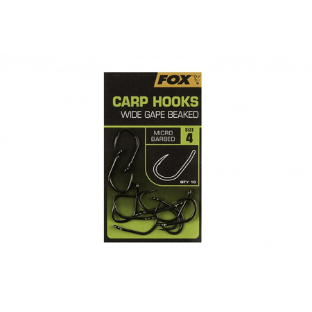 FOX Haczyki Carp Hooks Wide Gape roz. 4