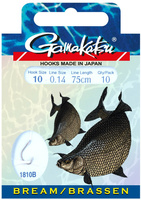 Gamakatsu Haczyki z przyponem Bream roz. 8 1810B