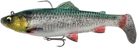 Savage Gear Guma 4D Trout Rattle Shad 14cm 80g Green Silver