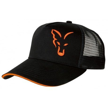 Fox Czapka z daszkiem Black/Orange Trucker Cap