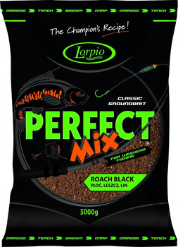 Lorpio Zanęta Perfect Mix 3000g Roach Black