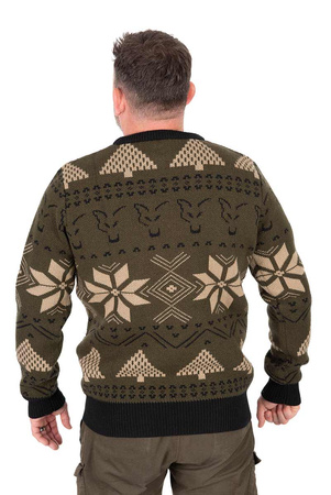 FOX Sweter Świąteczny Festive Jumper S