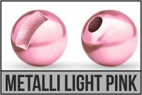 Traper Główka Wolframowa Tungsten Bead Slotted 5,0mm Metallic Light Pink