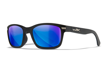 Wiley X Okulary WX Helix Captivate Polarized Blue Mirror Matte Black Frame AC6HLX09