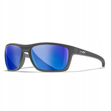 Wiley X Okulary WX KINGPIN Captivate Polarized Blue Mirror / Matte Graphite Frame ACKNG19