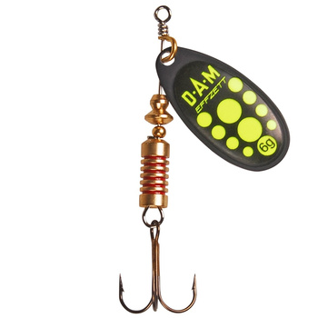 DAM EFFZETT Błystka Obrotowa STANDARD 2 4g Black Yellow